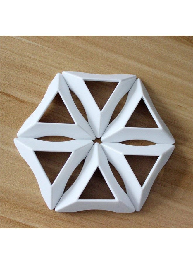 Goodplay Newest 14 pcs Cube Stand Plastic for Puzzle Cube Holder Show - White Cube Tripod
