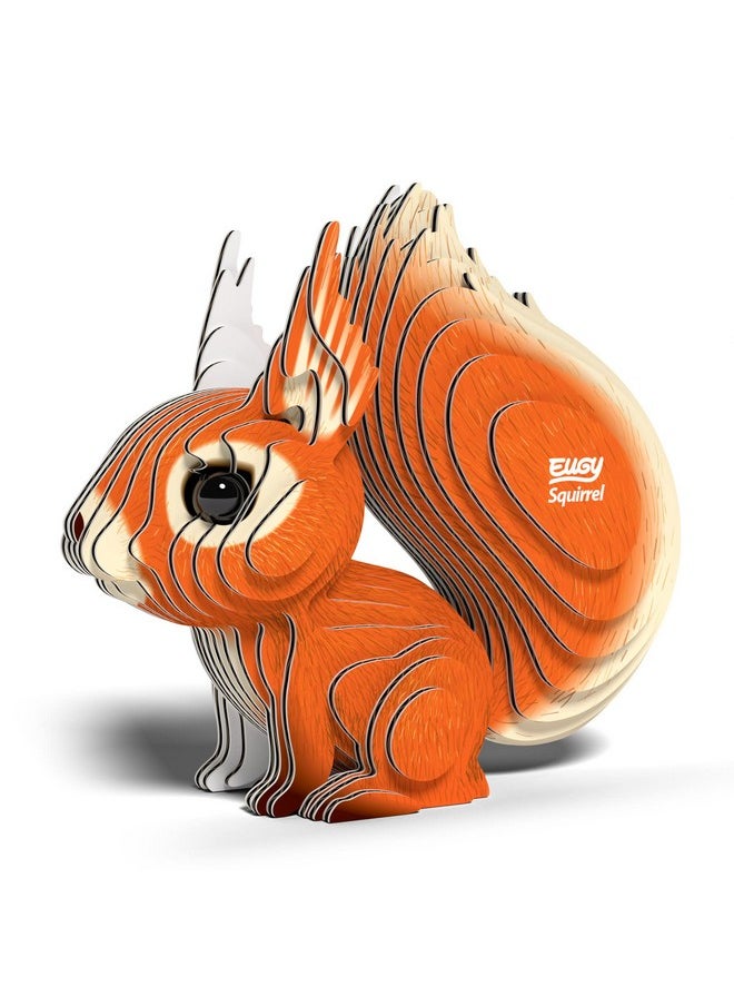 Eugy Squirrel 3D Puzzle, 36 Piece Eco-Friendly Educational Toy Puzzles for Boys, Girls & Kids Ages 6+