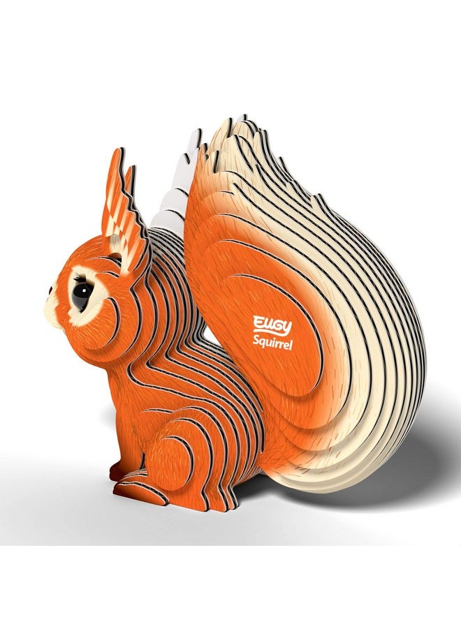 Eugy Squirrel 3D Puzzle, 36 Piece Eco-Friendly Educational Toy Puzzles for Boys, Girls & Kids Ages 6+
