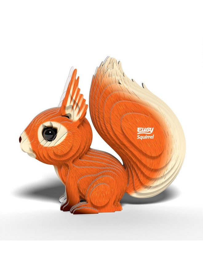 Eugy Squirrel 3D Puzzle, 36 Piece Eco-Friendly Educational Toy Puzzles for Boys, Girls & Kids Ages 6+