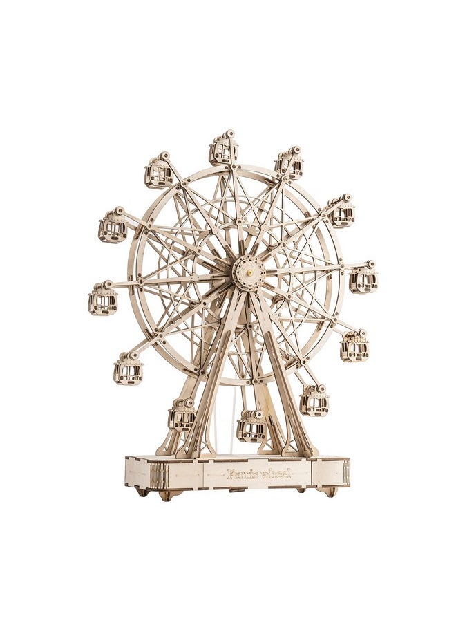 Rowood 3D Puzzles for Adults, Model Kits for Adults, Wooden Music Box,DIY Craft Kits for Adults Teen Boy Gifts on Birthday Christmas - Ferris Wheel (232 PCS)