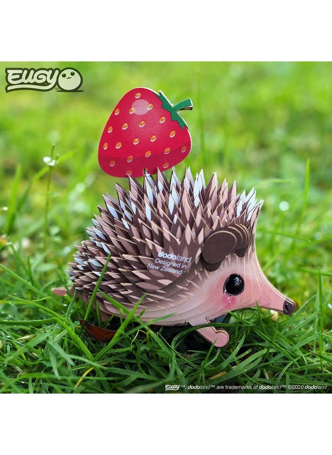 Eugy Hedgehog 3D Puzzle, 24 Piece Eco-Friendly Educational Toy Puzzles for Boys, Girls & Kids Ages 6+
