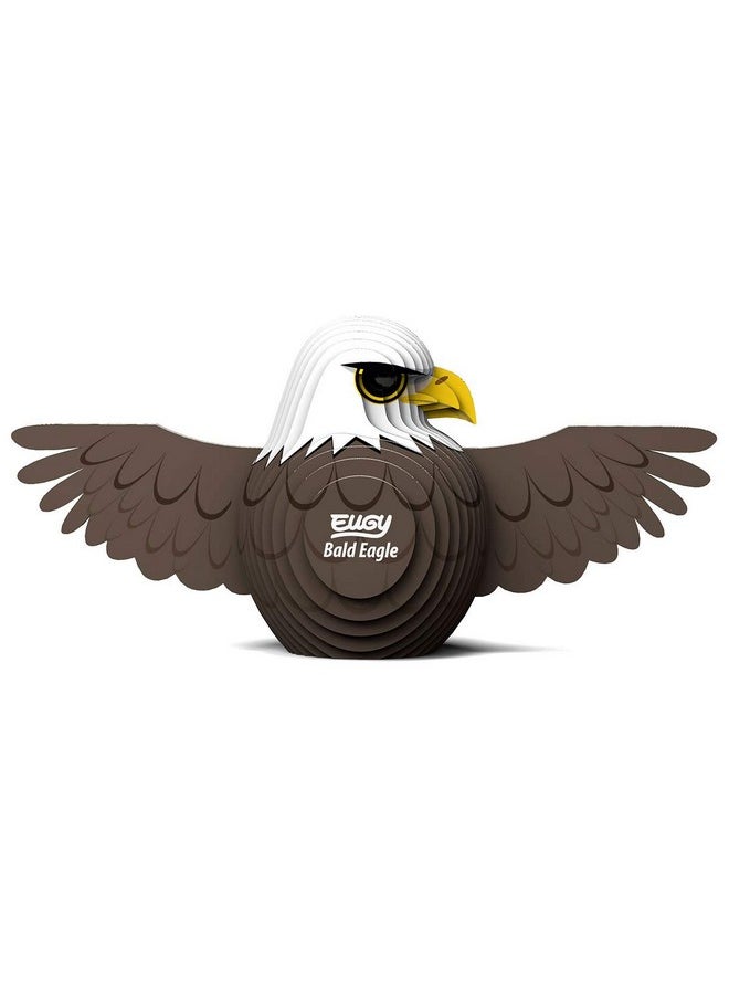 Eugy Bald Eagle 3D Puzzle, 22 Piece Eco-Friendly Educational Toy Puzzles for Boys, Girls & Kids Ages 6+