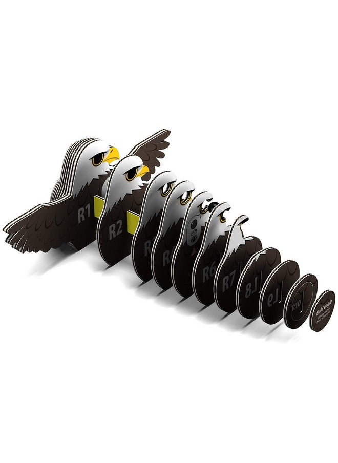 Eugy Bald Eagle 3D Puzzle, 22 Piece Eco-Friendly Educational Toy Puzzles for Boys, Girls & Kids Ages 6+