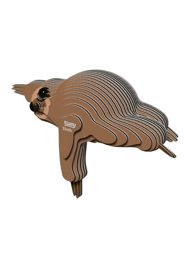 Eugy Sloth 3D Puzzle, 23 Piece Eco-Friendly Educational Toy Puzzles for Boys, Girls & Kids Ages 6+