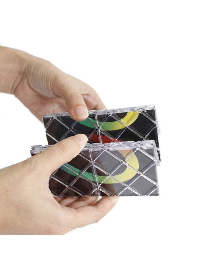 GoodPlay LingAo 8 Panels 3 Rings Magic Folding Puzzle Cube Twisty Black