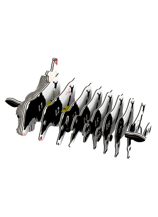 Eugy Holstein Cow 3D Puzzle, 23 Piece Eco-Friendly Educational Toy Puzzles for Boys, Girls & Kids Ages 6+