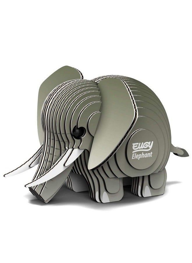 Eugy Elephant 3D Puzzle, 28 Piece Eco-Friendly Educational Toy Puzzles for Boys, Girls & Kids Ages 6+