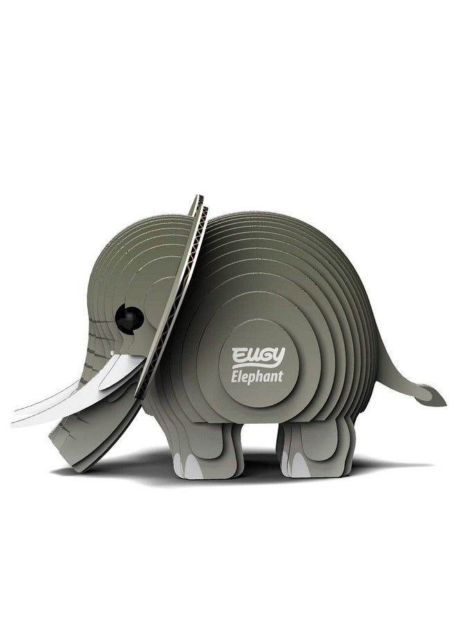 Eugy Elephant 3D Puzzle, 28 Piece Eco-Friendly Educational Toy Puzzles for Boys, Girls & Kids Ages 6+