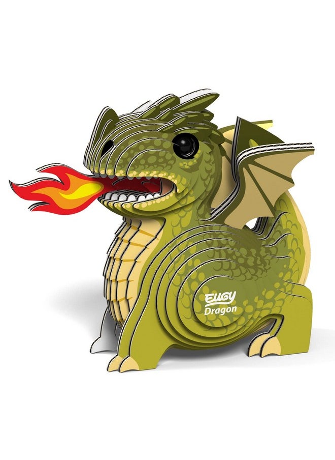 Eugy Dragon 3D Puzzle, 26 Piece Eco-Friendly Educational Toy Puzzles for Boys, Girls & Kids Ages 6+