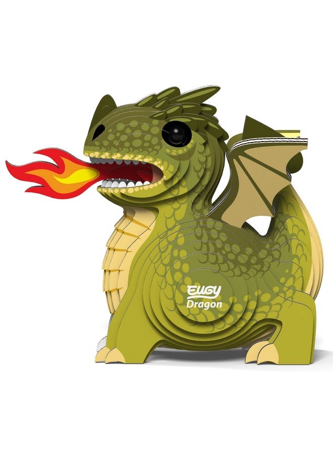 Eugy Dragon 3D Puzzle, 26 Piece Eco-Friendly Educational Toy Puzzles for Boys, Girls & Kids Ages 6+