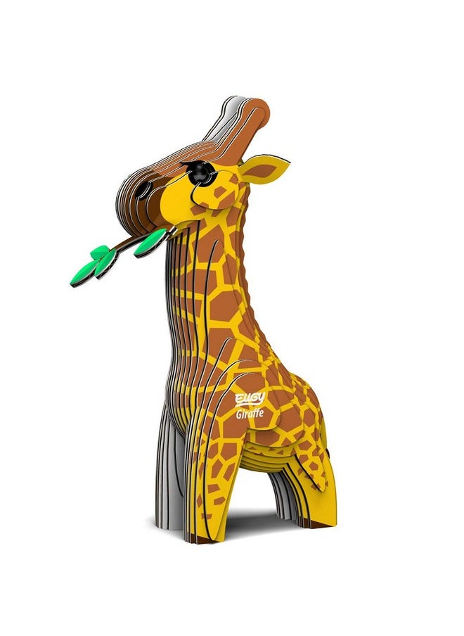 Eugy Giraffe 3D Puzzle, 20 Piece Eco-Friendly Educational Toy Puzzles for Boys, Girls & Kids Ages 6+