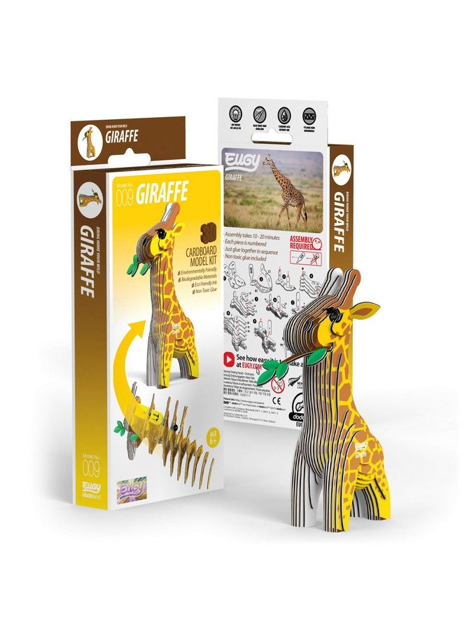 Eugy Giraffe 3D Puzzle, 20 Piece Eco-Friendly Educational Toy Puzzles for Boys, Girls & Kids Ages 6+
