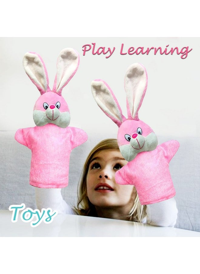 FunBlast Hand Puppets for Kids - Soft Hand Puppets for Kids, Story Telling Puppet for Kids, Hand Puppet Toy, Plush Animals Hand Puppet Toys, Fun Play Learning Toys - Multicolor (Bunny)