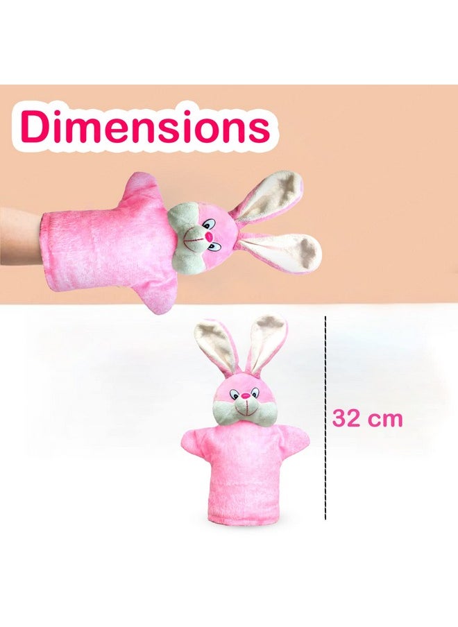 FunBlast Hand Puppets for Kids - Soft Hand Puppets for Kids, Story Telling Puppet for Kids, Hand Puppet Toy, Plush Animals Hand Puppet Toys, Fun Play Learning Toys - Multicolor (Bunny)
