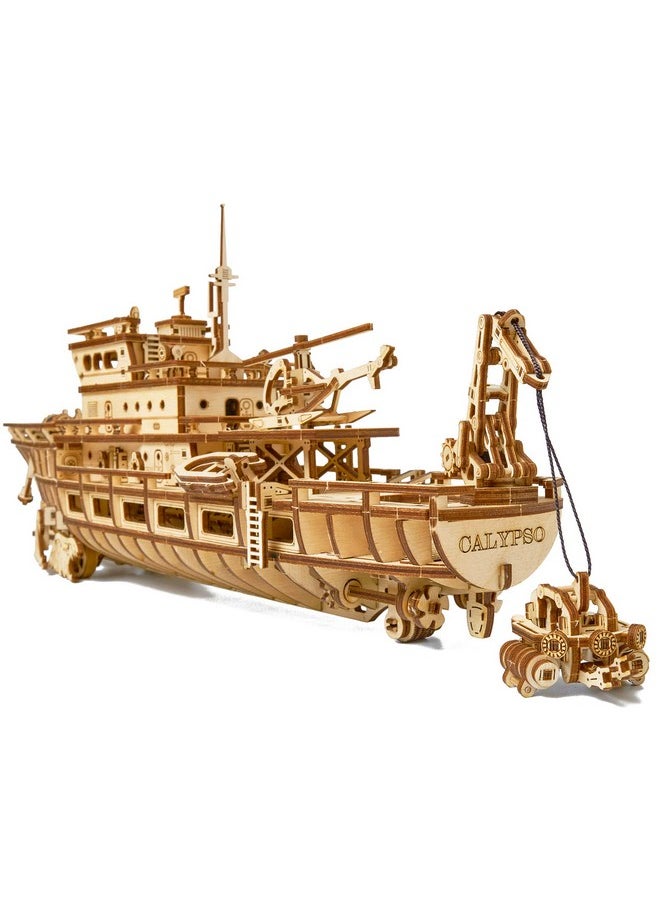 Wood Trick Yacht Mechanical 3D Wooden Puzzles for Adults and Kids to Build - Rides up to 8 ft - Model Kits for Adults - DIY Wooden Models for Adults to Build