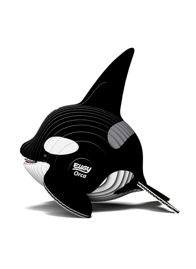 Eugy Orca Killer Whale 3D Puzzle, 25 Piece Eco-Friendly Educational Toy Puzzles for Boys, Girls & Kids Ages 6+