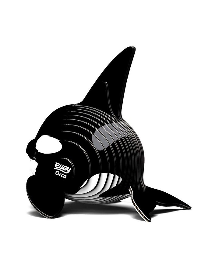 Eugy Orca Killer Whale 3D Puzzle, 25 Piece Eco-Friendly Educational Toy Puzzles for Boys, Girls & Kids Ages 6+