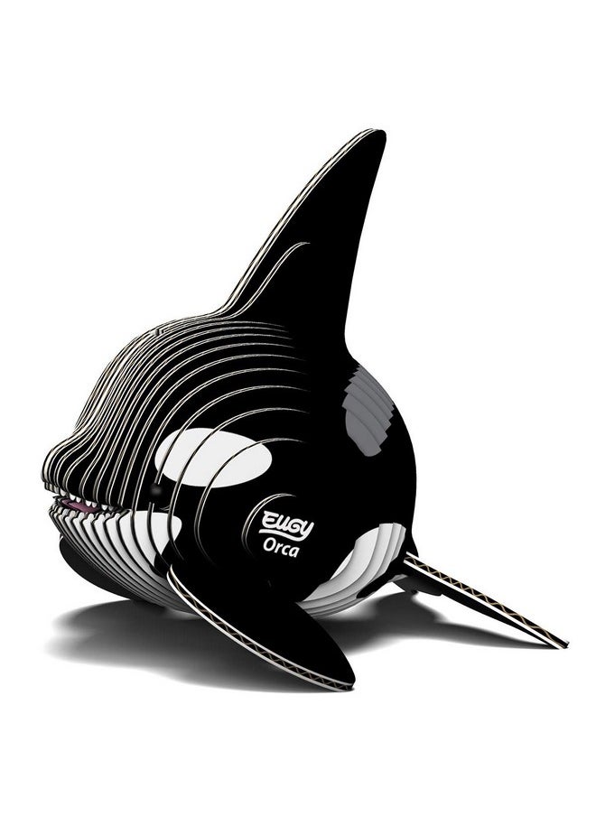 Eugy Orca Killer Whale 3D Puzzle, 25 Piece Eco-Friendly Educational Toy Puzzles for Boys, Girls & Kids Ages 6+