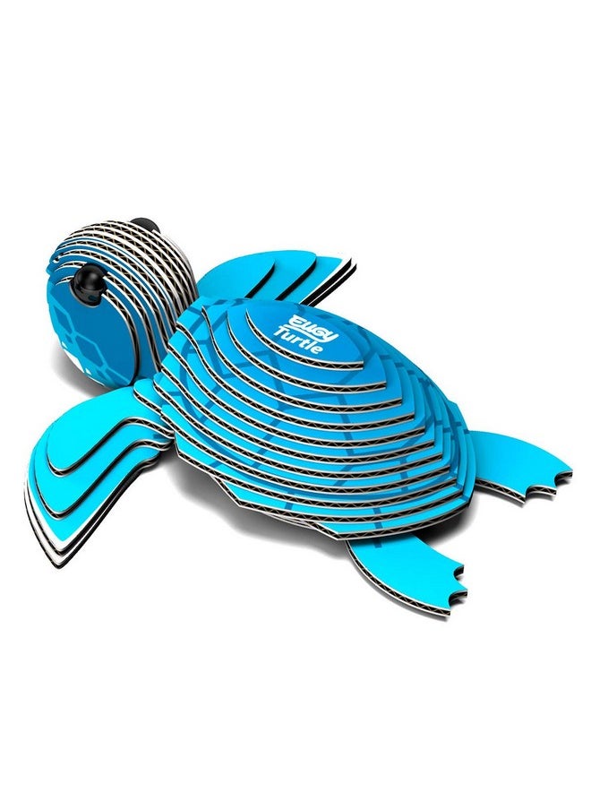 Eugy Sea Turtle 3D Puzzle, 26 Piece Eco-Friendly Educational Toy Puzzles for Boys, Girls & Kids Ages 6+