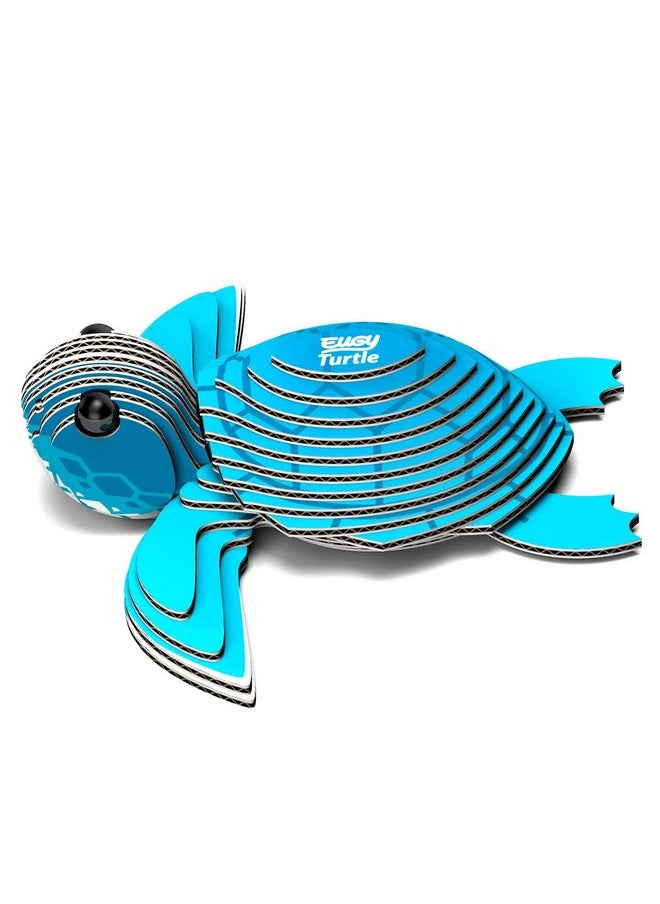 Eugy Sea Turtle 3D Puzzle, 26 Piece Eco-Friendly Educational Toy Puzzles for Boys, Girls & Kids Ages 6+
