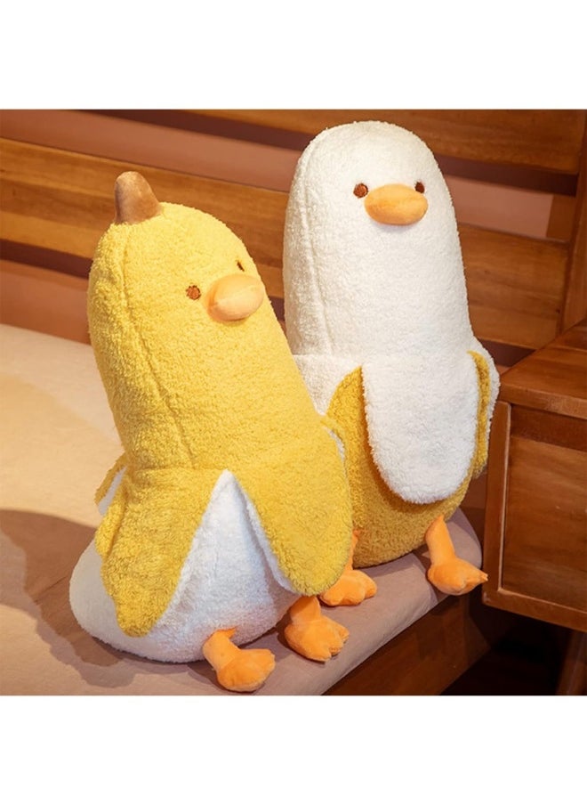 Banana Duck Plush Toy Cute Plushie Hugging Plush Pillow Duck Stuffed Animal For Girls And Boys Yellow 12 Inch