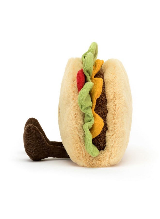 Jellycat Amuseables Taco Stuffed Toy, 6.5 inches | Food Plush | Fun Gift Idea