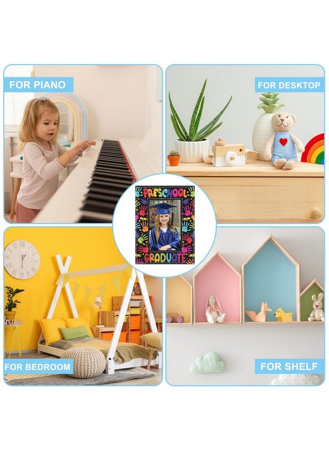 FaCraft Kindergarten Graduation Picture Frame - Vertical 4x6 Preschool Photo Frame - 2024 Graduation Gift for Son or Daughter