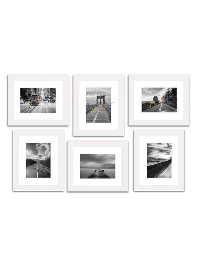Art Street Decorative Premium Set of 6 Individual Wall Photo Frame (8