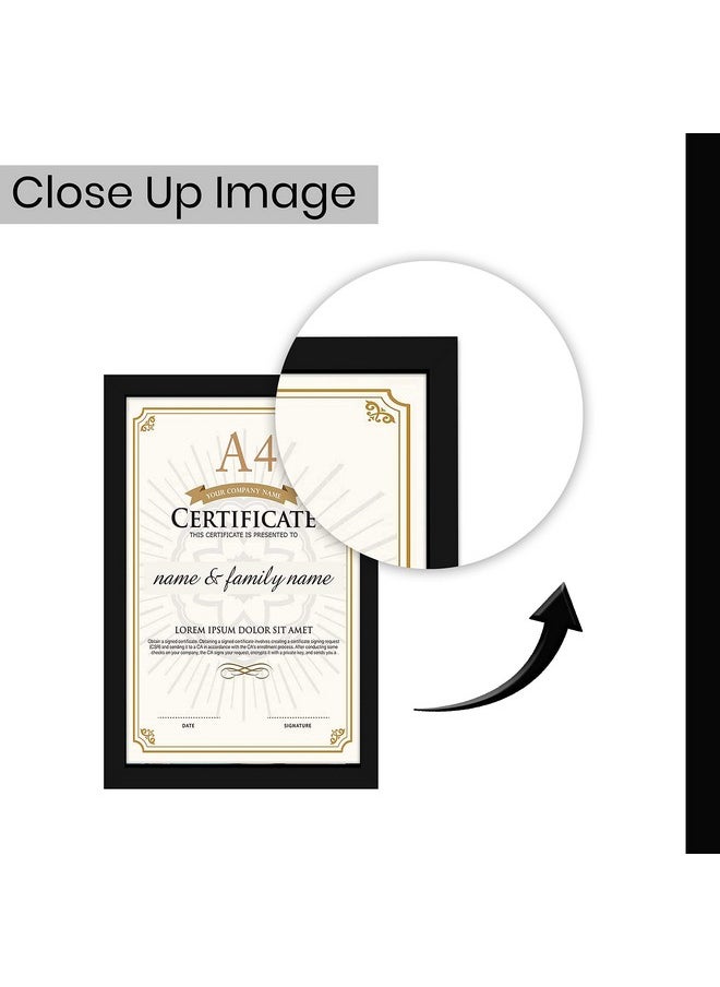 Art Street A4 Size Photo Frame for Wall Set of 5 Black Picture Frame for Home and Office Decoration, Size -8x12 Inches