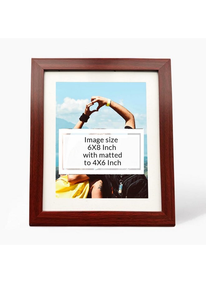 Art Street Synthetic Wood Brown Wall & Table Photo Frame Photo Size 8 x 10 Inches inches ((Brown)
