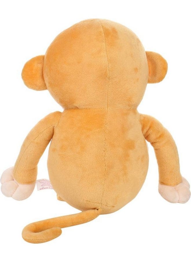 DearJoy Monkey Plush Toy and Soft Toy (Light Brown, 30 cm)