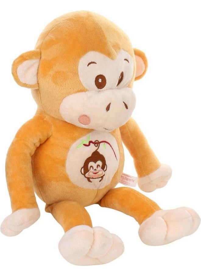 DearJoy Monkey Plush Toy and Soft Toy (Light Brown, 30 cm)