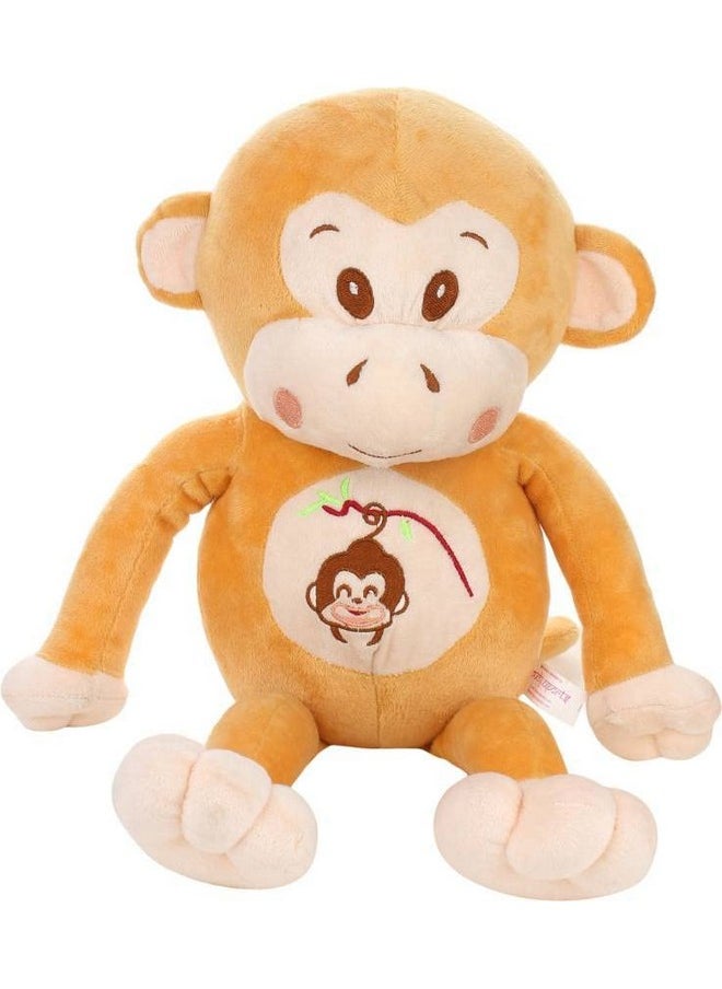 DearJoy Monkey Plush Toy and Soft Toy (Light Brown, 30 cm)
