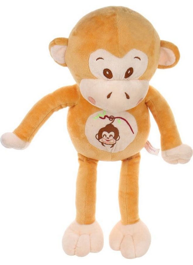 DearJoy Monkey Plush Toy and Soft Toy (Light Brown, 30 cm)