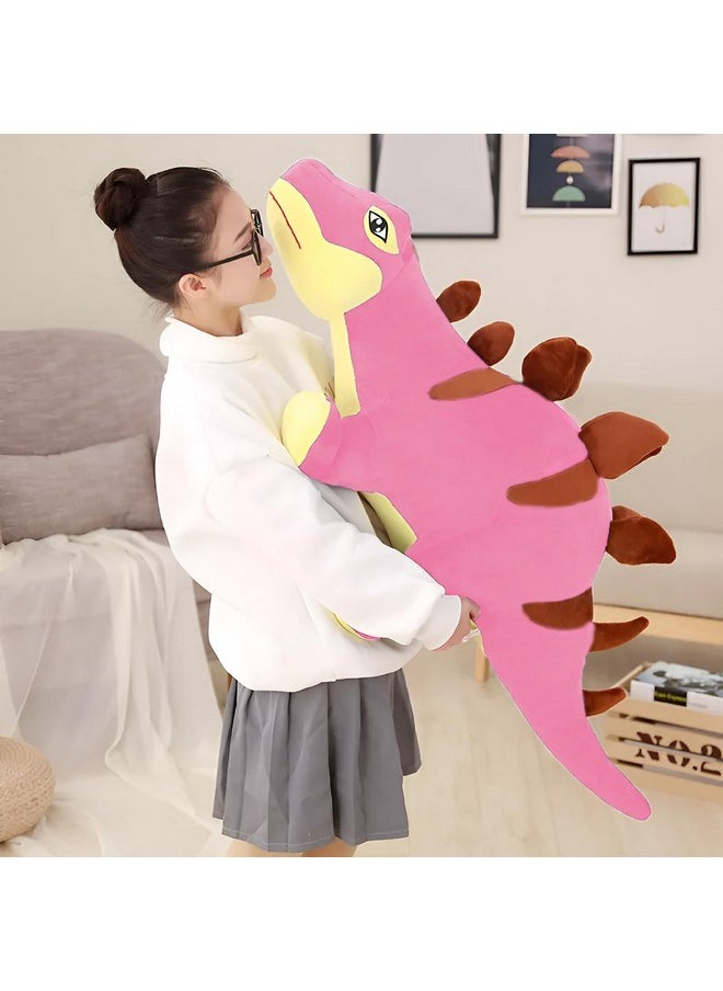 Tickles Cuddly Dinosaur Dragon Soft Stuffed Plush Animal Toy for Kids Boys & Girls Birthday Gifts (Color: Pink Size: 55 cm)