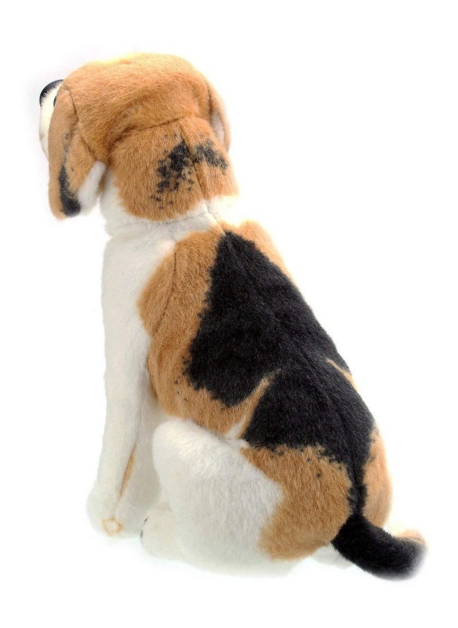 Tickles Beagle Sitting Dog Soft Plush Stuffed for Kids Boys & Girls Birthday Gifts Home Decoration (Color: White Size: 22 cm)
