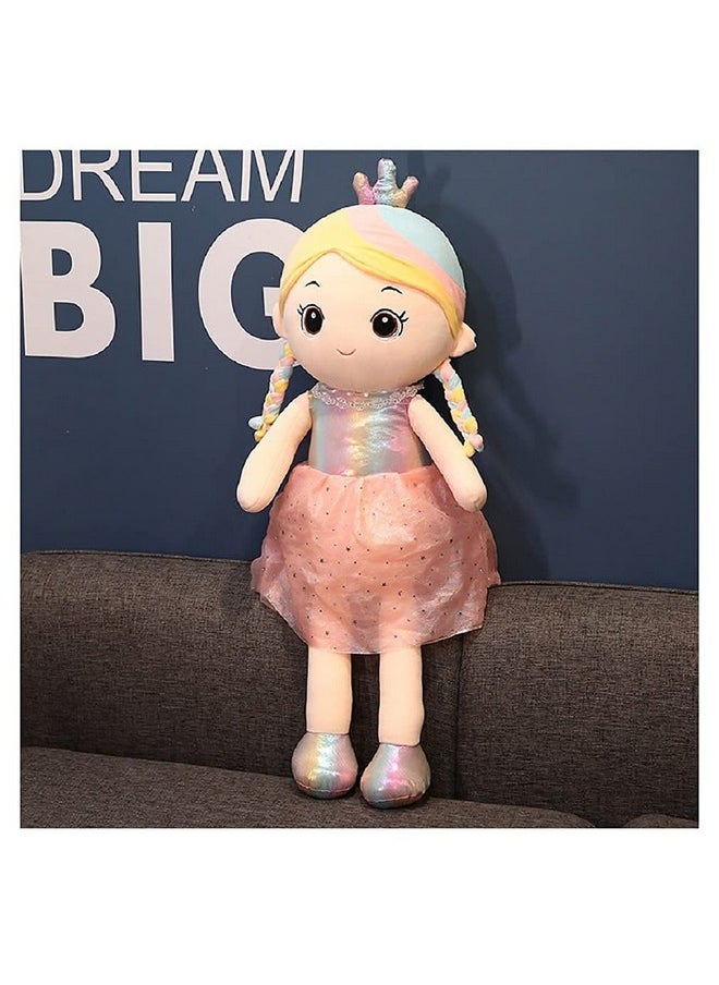 Tickles Big Cute Princess Queen Soft Stuffed Doll for Kids Room (Size: 45 cm Color: Pink)