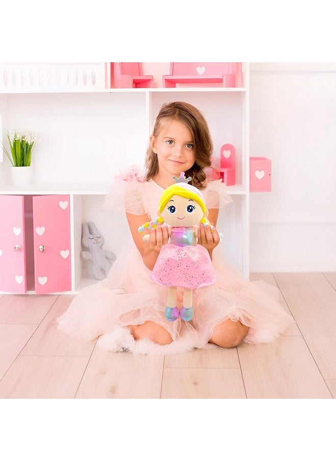 Tickles Big Cute Princess Queen Soft Stuffed Doll for Kids Room (Size: 45 cm Color: Pink)