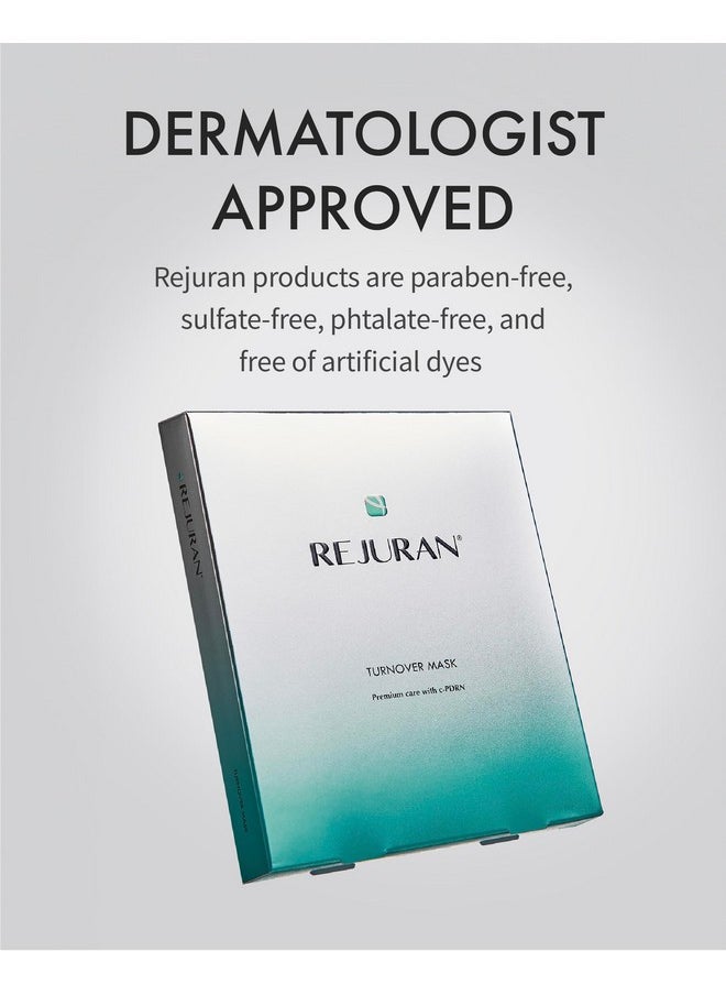 REJURAN® Turnover Mask, c-PDRN® - Skin Repair, Firming, and Deeply Nourishing Ultra Microfiber Sheet Mask, Clinically Developed Korean Skin Care 5-Pack