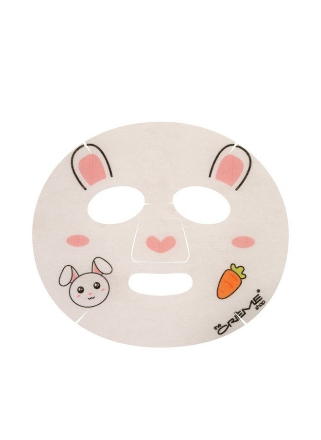 Be Hydrated, Skin! Animated Bunny Face Mask - Moisturizing Hyaluronic Acid Single