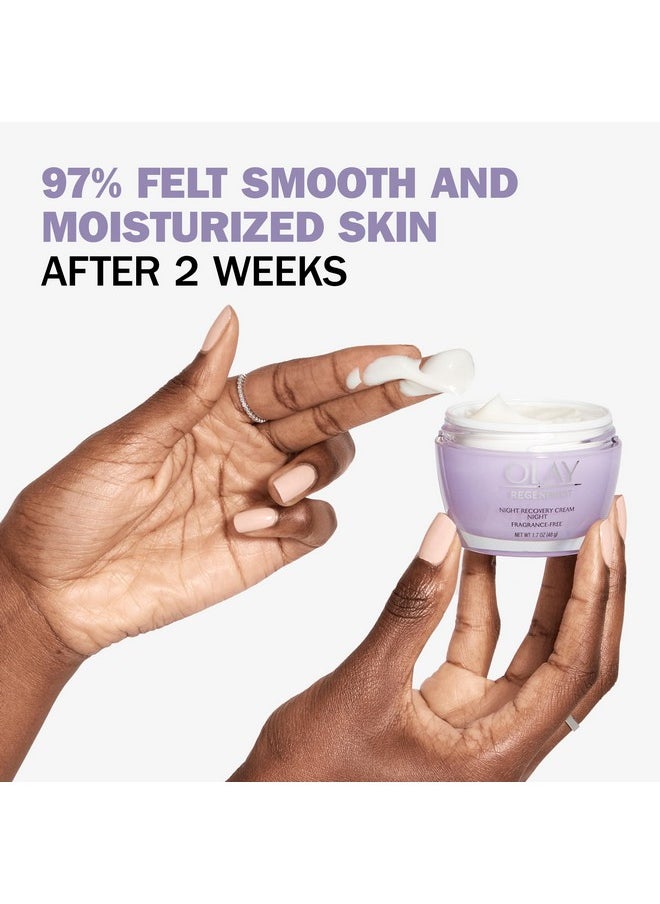 Night Cream by Olay Regenerist Night Recovery Anti-Aging Face Moisturizer 1.7 oz