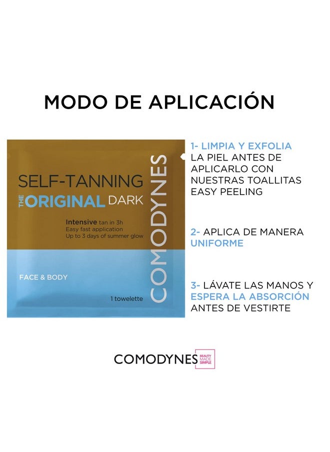 Comodynes Intensive Self Tan Towelettes, 8 Count