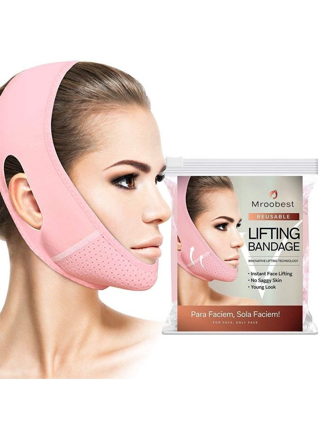 ParaFaciem Reusable V Line Mask Facial Slimming Strap Double Chin Reducer Chin Up Mask Face Lifting Belt V Shaped Slimming Face Mask