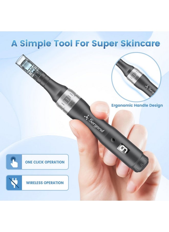 Microneedle Derma Roller Pen - Professional Microneeding 0.25 mm Derma Roller Beauty Pen - Microneedles Roller Pen for Women Men Tools