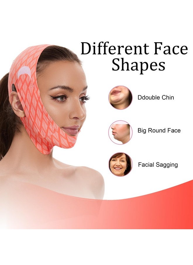 Edcbmb V Line Mask Double chin reducer Strap Eliminator Remover Prevent Sagging Shaped Face Belt slimming for Sleeping Women Jaw Exerciser