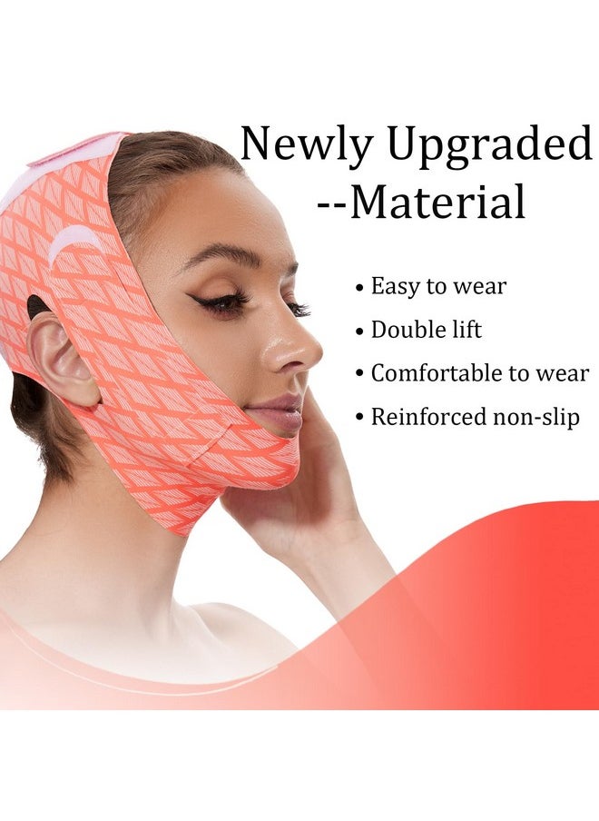 Edcbmb V Line Mask Double chin reducer Strap Eliminator Remover Prevent Sagging Shaped Face Belt slimming for Sleeping Women Jaw Exerciser