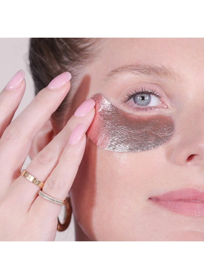 Wander Beauty Baggage Claim - Rose Gold Foil Under Eye Patches For Dark Circles and Puffiness - Under Eye Mask Depuffs & Firms - Brightening Eye Mask for Under Eye Bags (6 Pairs)