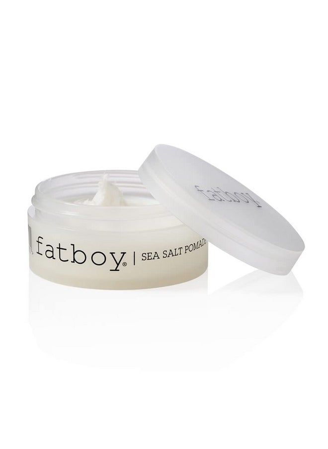 Fatboy Hair Sea Salt Pomade, Lightweight Hold for Texturizing Hair, Beach Wave Finish, All Hair Types, 2.6 Oz