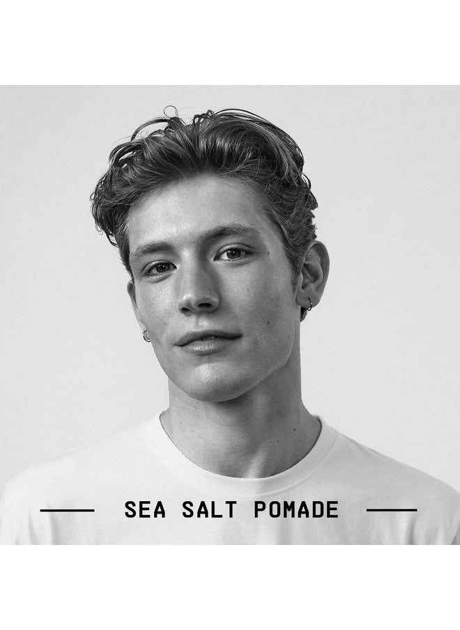 Fatboy Hair Sea Salt Pomade, Lightweight Hold for Texturizing Hair, Beach Wave Finish, All Hair Types, 2.6 Oz